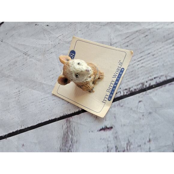 Itty Bitty World United Designs Mouse Mini Figurines On Paper VTG 1986 - Picture 2 of 7